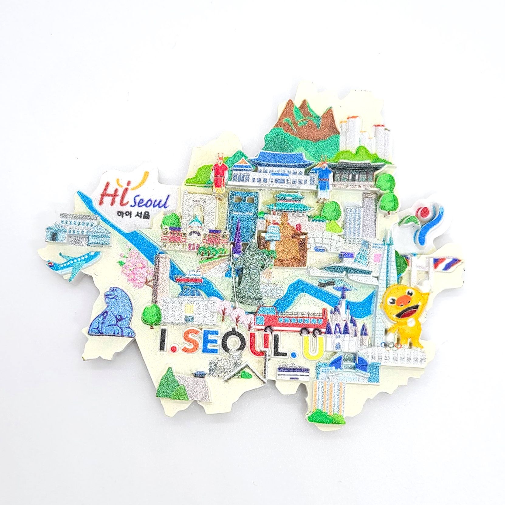 [온누리상품] 입체 마블 냉장고자석 마그넷 지도 서울 외국인 선물 관광 기념품