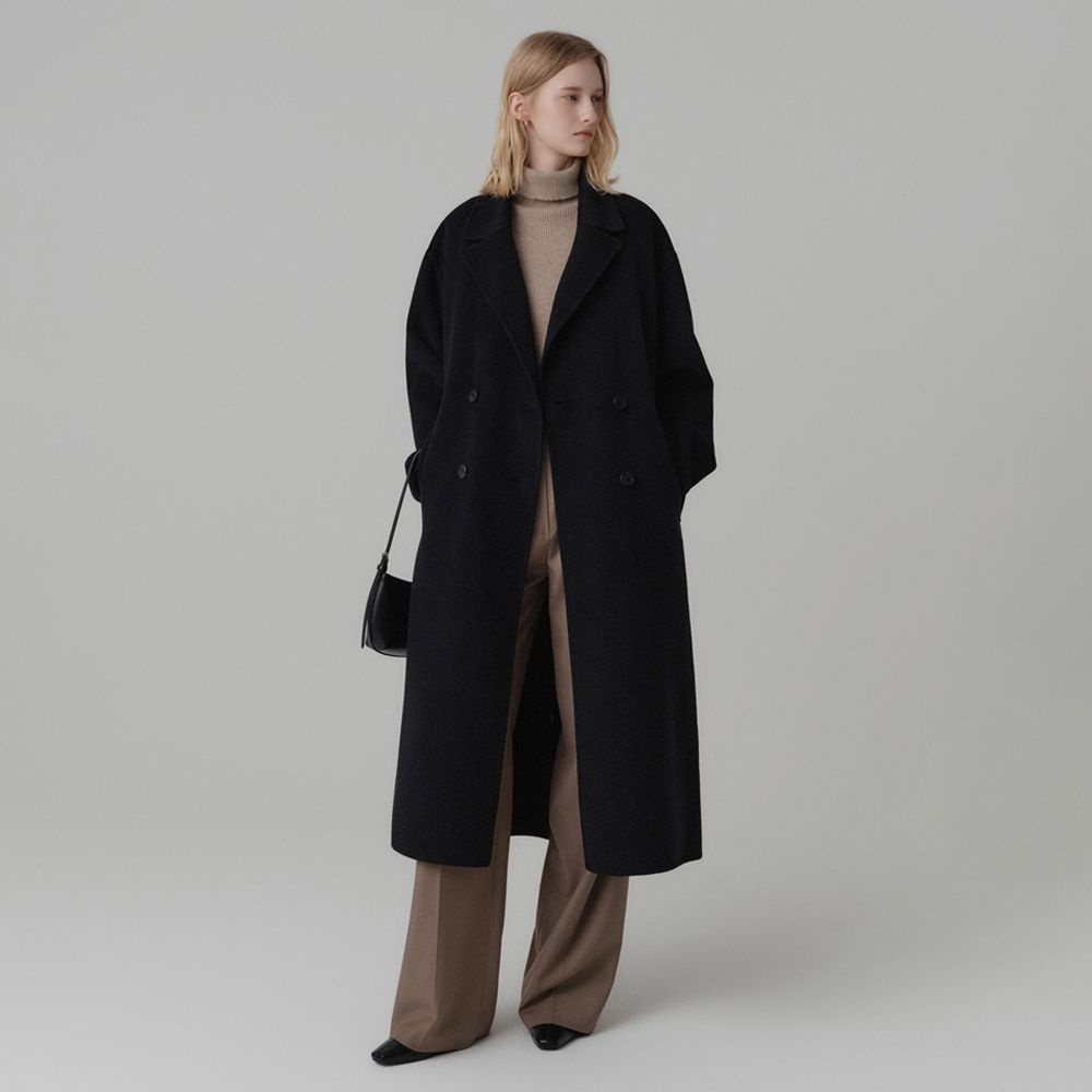 [룩캐스트][룩캐스트]세리아 울 캐시미어 핸드메이드 더블 코트 / SERRIA WOOL CASHMERE HANDMADE DOUBLE COAT_4colors : 롯데ON