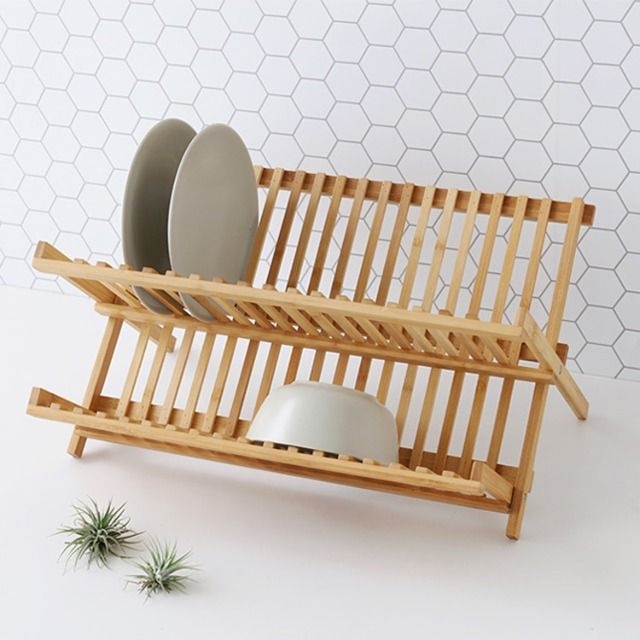 JAWAL 접이식 식기건조대 대나무 4575.4135 당일발송