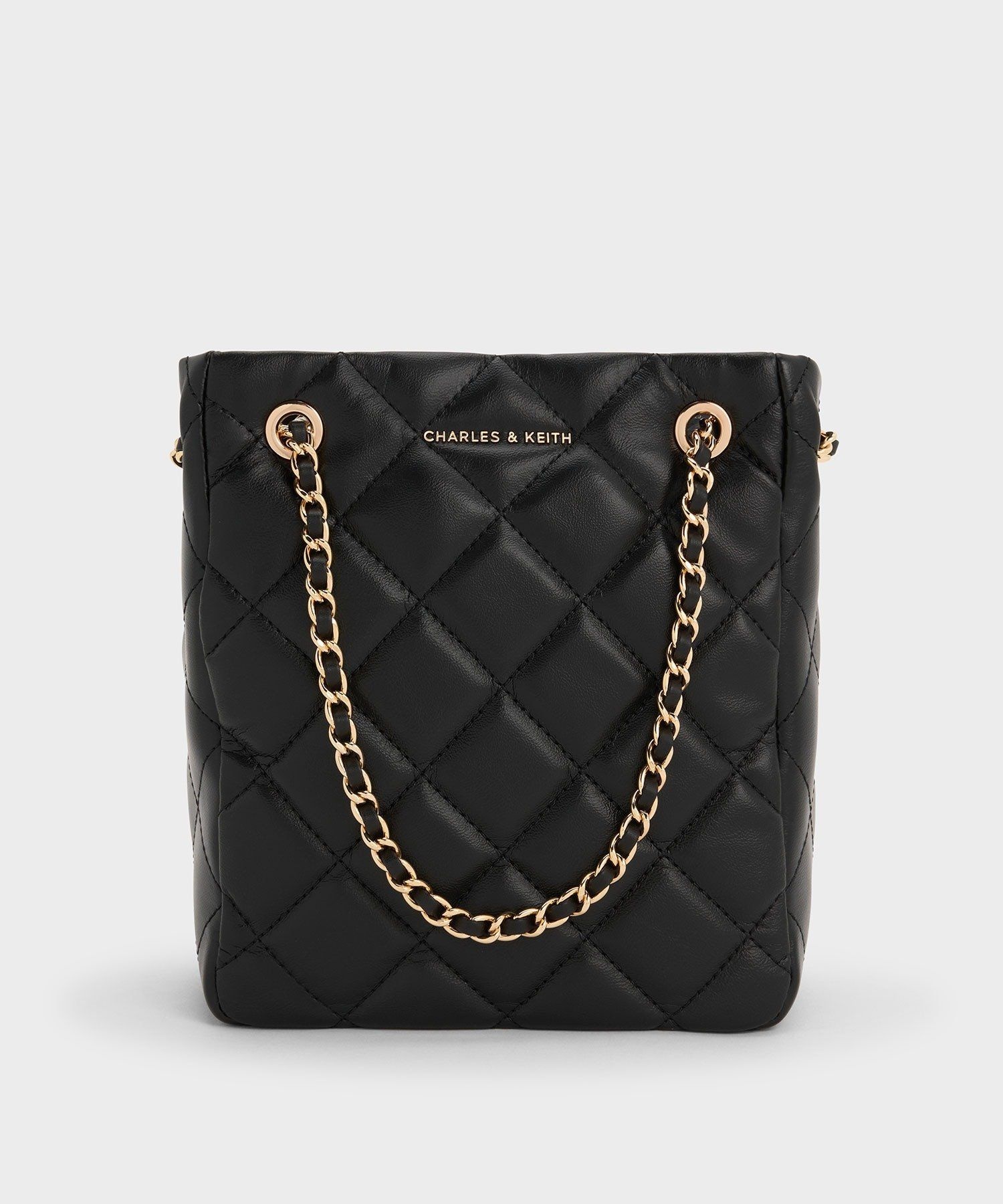 CHARLES KEITH Alva 알바 퀼트 브레이드 스트랩 숄더백