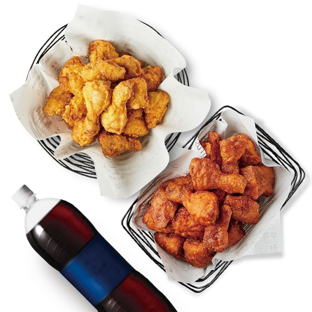 [실시간 톡발송] 허니한마리+레드한마리+콜라1.25L