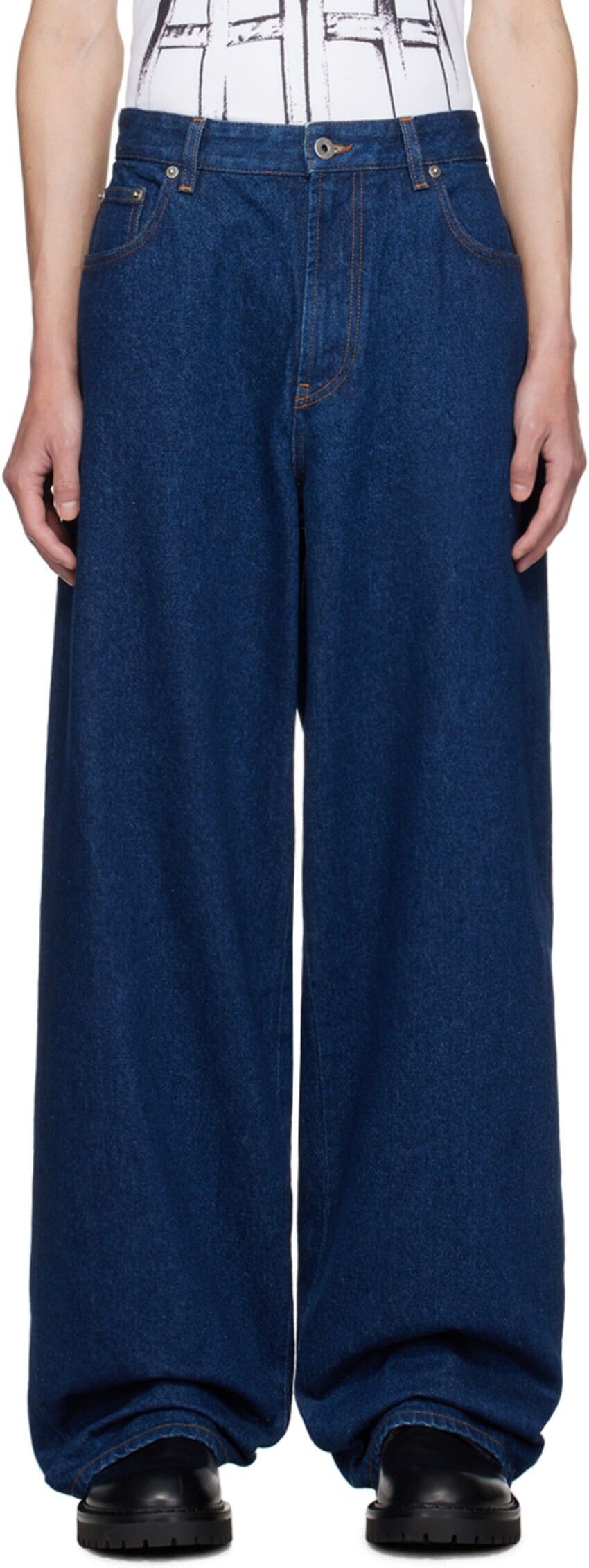 장폴 고티에 장 폴 고티에 [장폴 고티에] 네이비 더 바디 마리니에르 데님 진 24/30-F-PA155IP-D019-555600