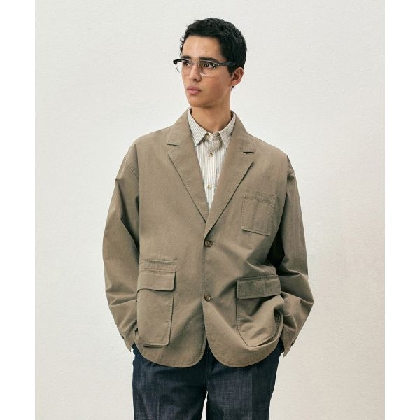 커스텀어클락 COSTUME O’CLOCK 코튼 루즈핏 워시드 블레이저 베이지 COOSJK039BEIGE COOSJK039BEIGE 326943