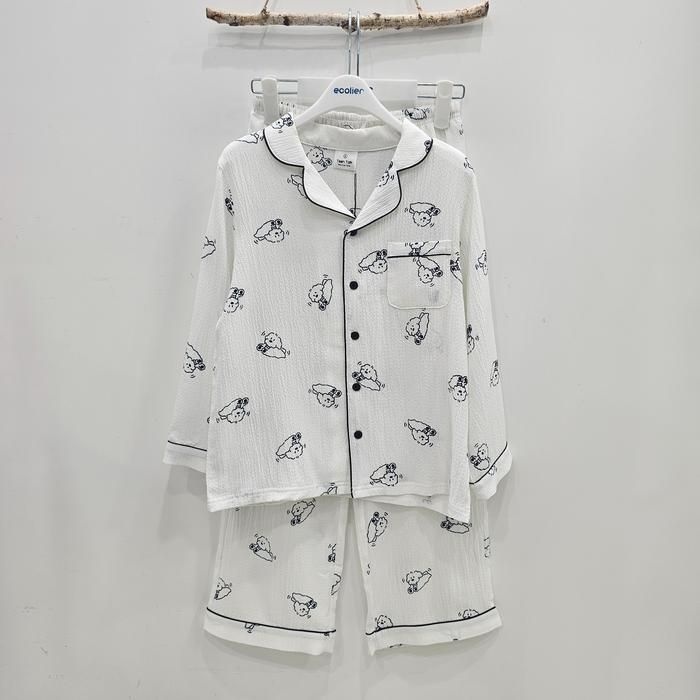 [에꼴리에][시흥모다] 에꼴리에 주니어 댕댕이 소프트 파자마 세트 26OP751_SH
