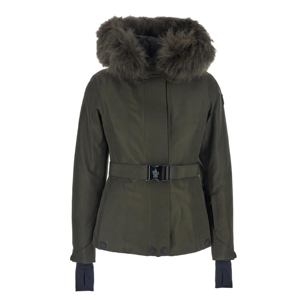 [해외] 몽클레르 그레노블 MONCLER GRENOBLE Laplance Green Jacket with Buckled Belt with Logo on the Front and Logo Patch on the Sleeve in Tech Fabric Woman 1A00024597MO83C