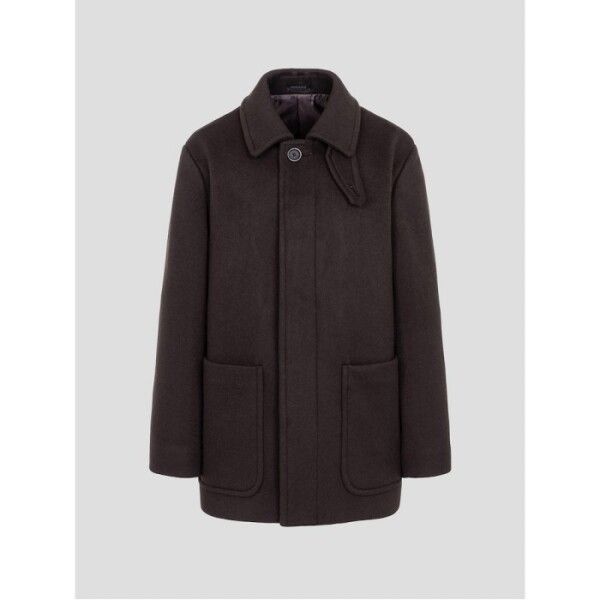 로가디스 [로가디스] [SMART4有] 울혼방 루즈핏 하프 코트  브라운 (RX5930PL2D)