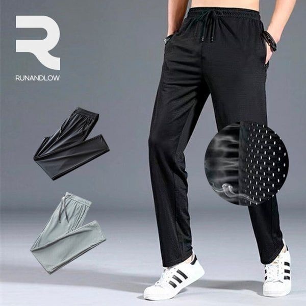 런앤로 남성 메쉬 쿨 여름 추리닝 바지 트레이닝복 쿨링 헬스 등산 바지1055024