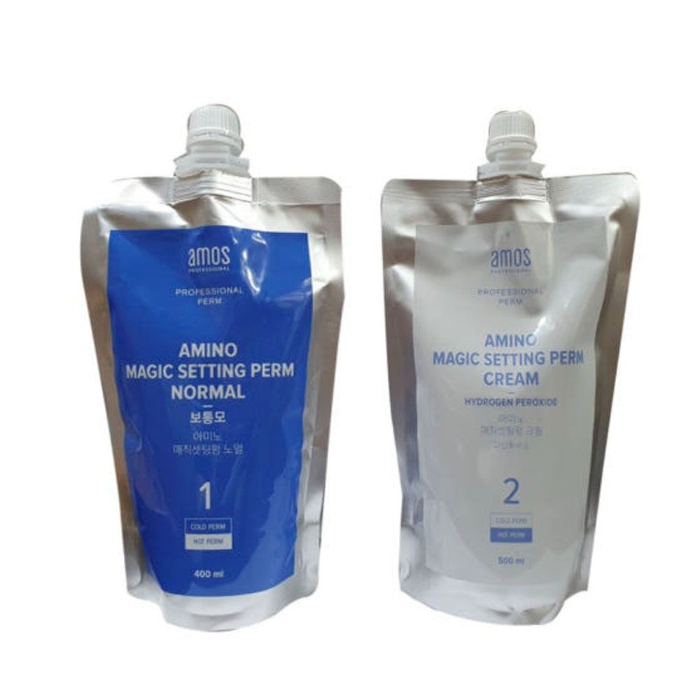 아모스프로페셔널 아모스 아미노 매직셋팅펌 노멀 400ml+크림 500ml