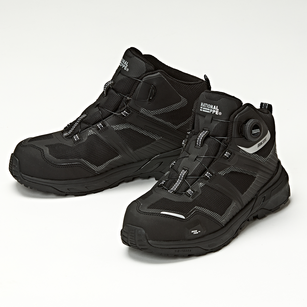 상품상세참조 내셔널피피이 NP-602 블랙 중단화 다이얼 초경량 발편한 와이덴 안전화 공구왕 황부장 작업화