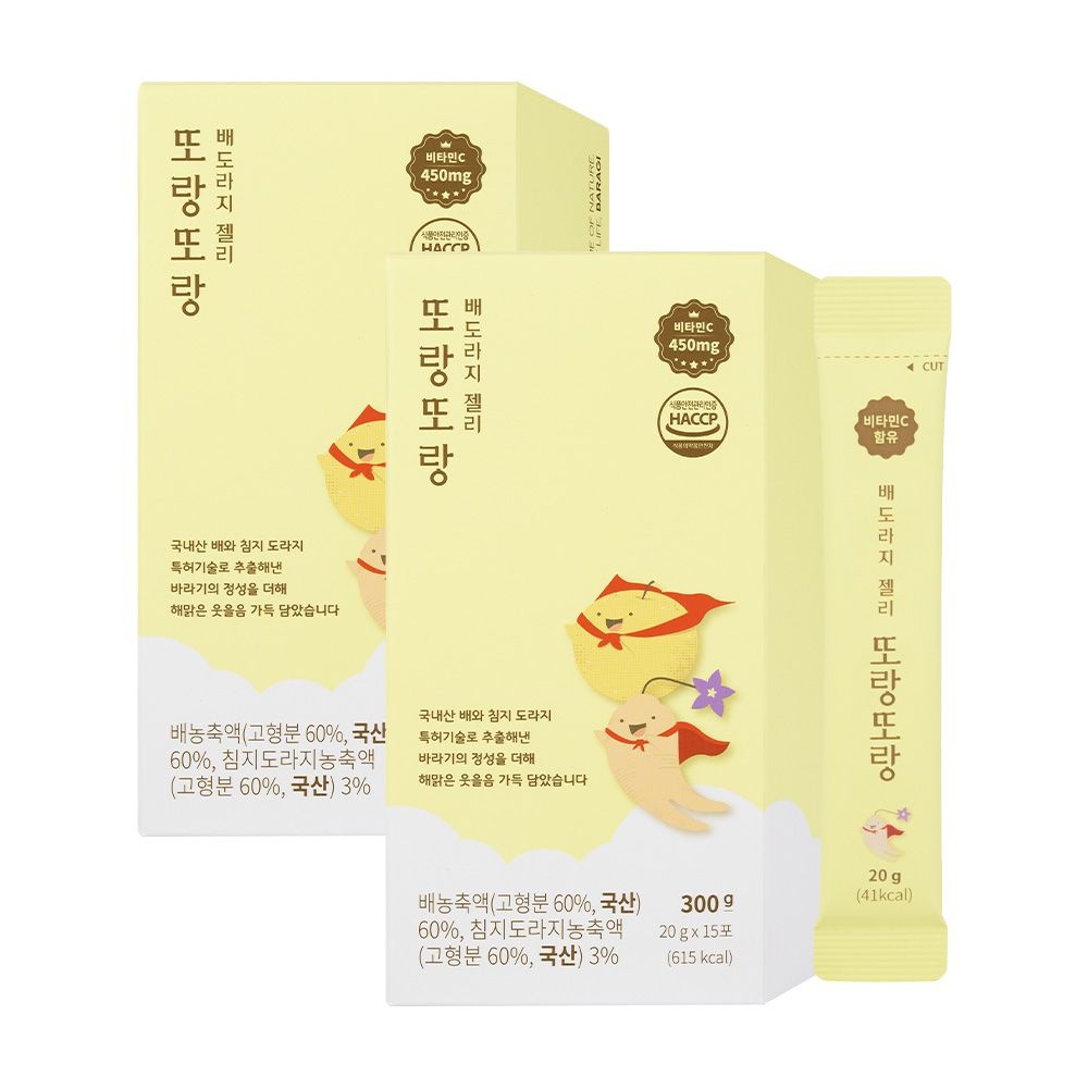 짜먹는 배도라지젤리 또랑또랑 30포 (1개월분) 어린이젤리 플라티코딘D