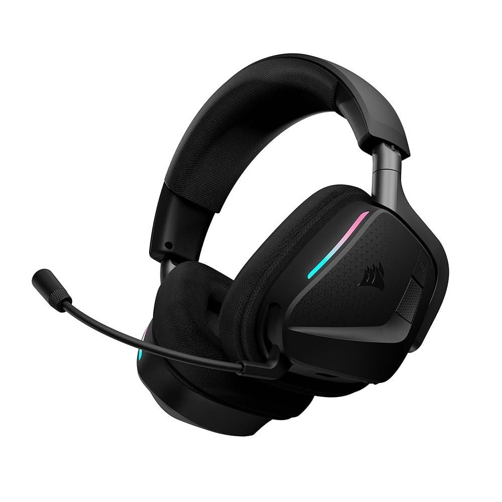 Corsair [해외] Corsair Void v2 MAX Wireless Bluetooth Gaming Headset for PC, PS5, PS4, Switch, Mobile – 2.4GHz Wireless, Dolby Atmos, Sonarworks SoundID, 70Hr Batt