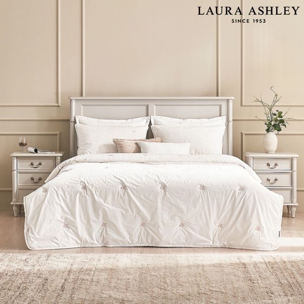 [롯데백화점] 로라애슐리 엘핀 양모 60수 고밀도 면 차렵이불 Q 200x230 R11E3EFA24 GN LE1220020799