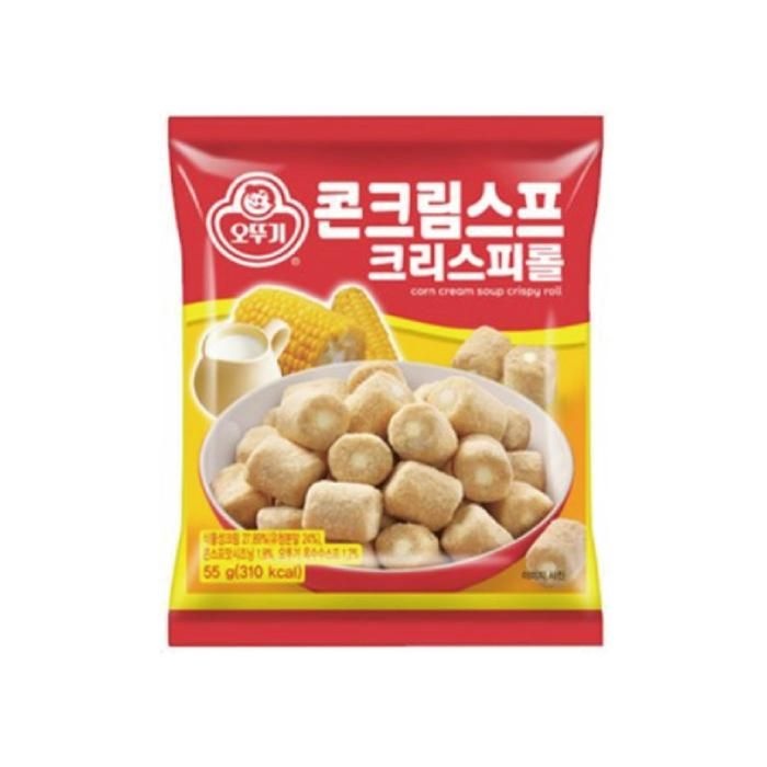 [오뚜기] 콘크림 스프 크리스피롤 55g 8개