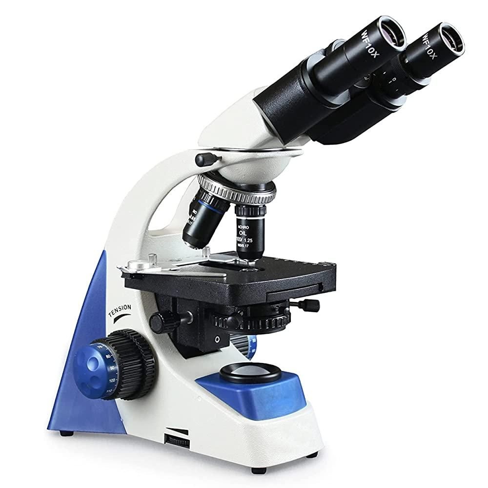 [해외] Vision Scientific VMU0005-B 쌍안경, 10x WF 접안렌즈, 40x—1000x 배율, LED 조명, 동축 거친 및 미세 초점, 이중 레이어 기계