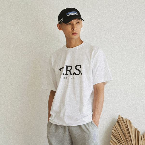 [크로스닷(남성)] [크로스닷][당일출고/국내생산] 씨알에스 오버핏 반팔티 빅사이즈 CED_0014 (6Color)