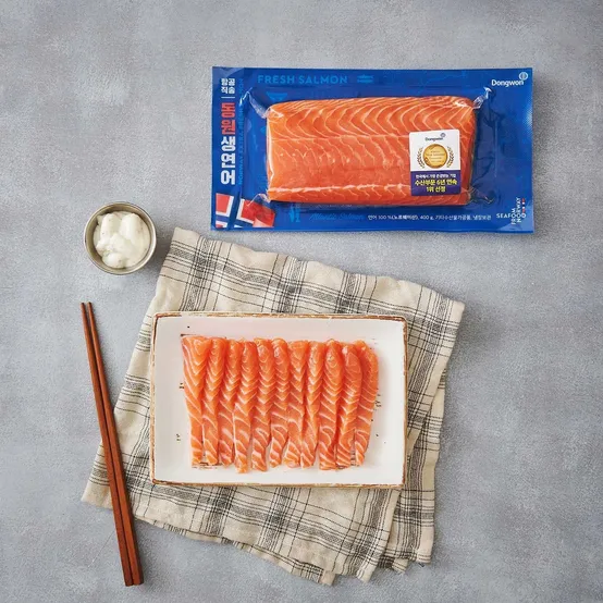 항공직송 동원생연어(회,구이용) (400G)