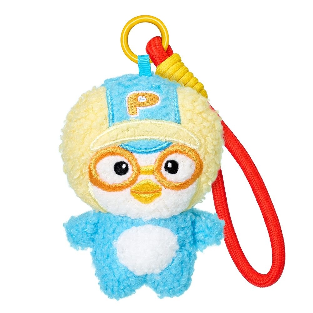 뽀로로 페이스 봉제 키링_뽀글이 뽀로로