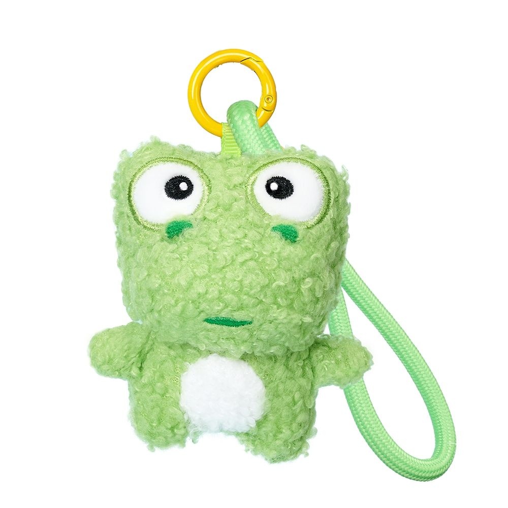 뽀로로 페이스 봉제 키링_뽀글이 크롱