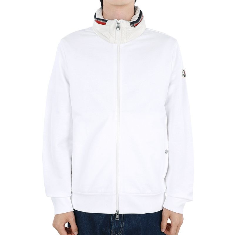 몽클레르 (현대Hmall) [몽클레어] 23 F/W 남성 와펜 패치 하이넥 집업 자켓(화이트) 8G00037 89A5W 002