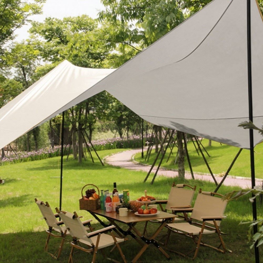 헥사타프 풀세트 5M 대형 캠핑 타프 그늘막 방수 우중캠핑 특대형