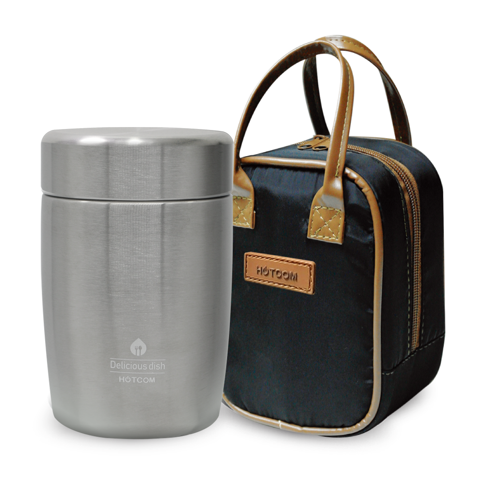 핫콤 핫콤 올스텐 304 죽통 겸 도시락 가방세트 530ml (JBL- 550 실버)
