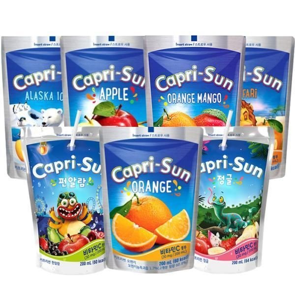 UnKnown [농심]카프리썬 200ml x 20개(오렌지망고사파리정글펀알람)