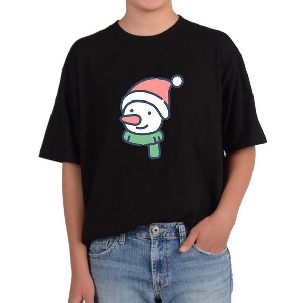 [하프클럽]반팔티 프린트티셔츠 모자쓴 오버핏 추워요 커플