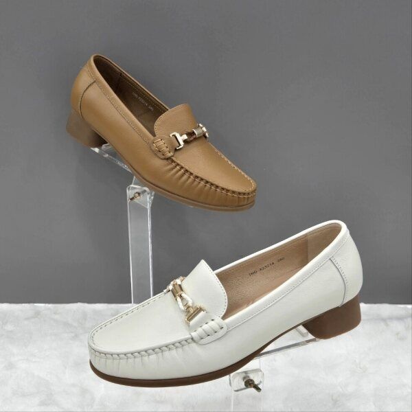 미셸 [탠디 (패플)] [탠디]여성 링클 디테일 로퍼 X2HH32GD14 IVORY CAMEL 1DD_JJ