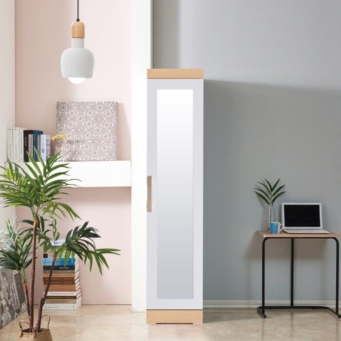 [동서가구] 아카시아 반문 전신거울 옷장/이불장 DF921388