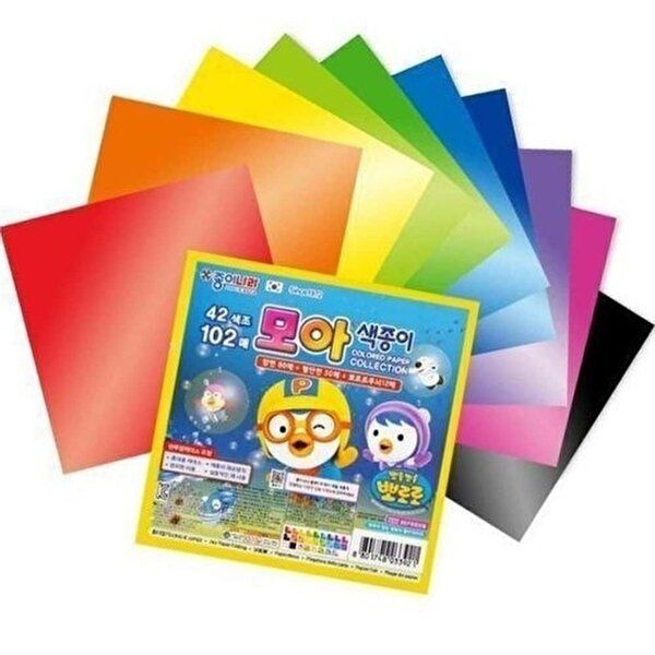 [알티피아]색종이 42색조 102매 케이스포함 생일 미술재료 심심 (WFIVWGL)