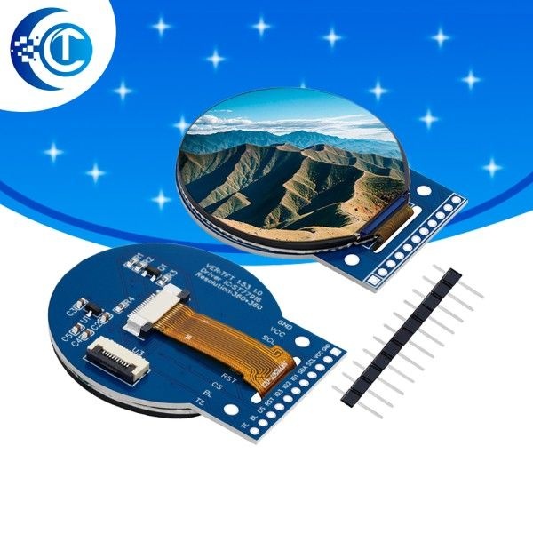 360x360 픽셀 1.5인치 원형 TFT 디스플레이: ST77916