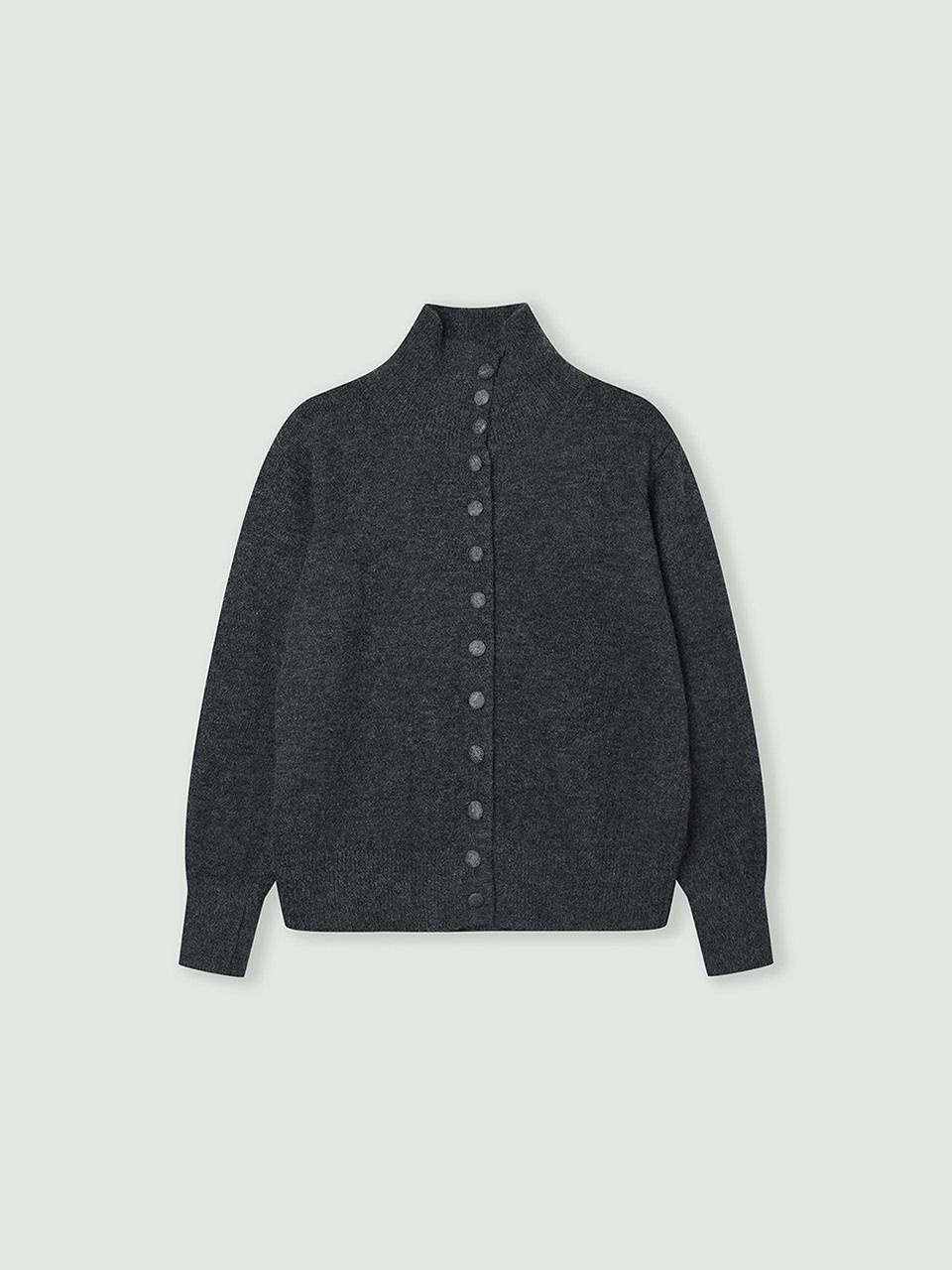 패션플러스][코인코즈]버튼 하이넥 가디건_CD5WD615