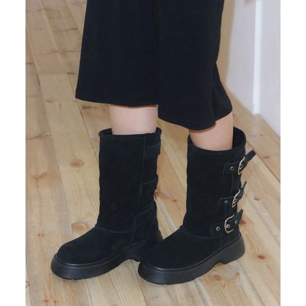 KHIHO 포트렐 퍼 부츠 블랙 K25-SH037 BK 105029