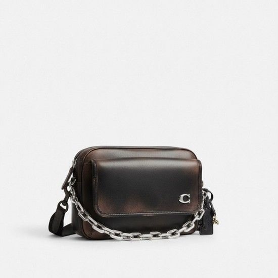 차터 플랩 크로스바디 백 24 인 러브드 레더 CBN38 Y4B