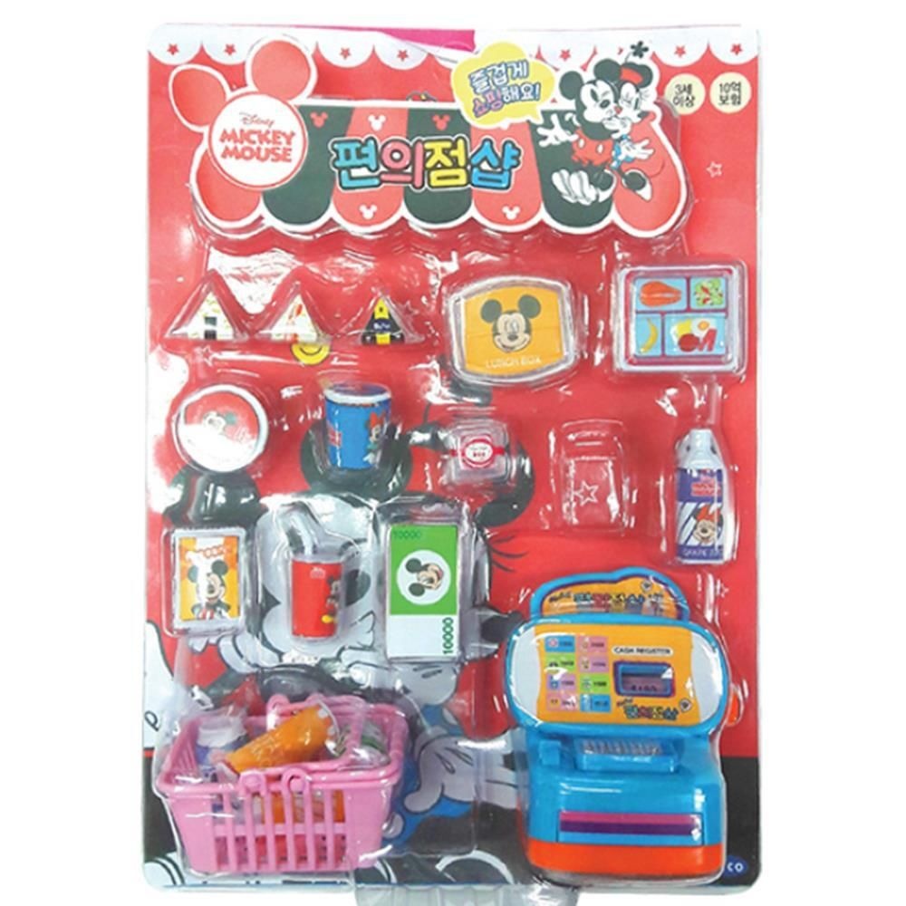 로엔그린협력사 디코 미키와 친구들편의점 계산하기 교육 엄마놀이 완구 놀이 여자조카 음식팔기 생일선물 여아