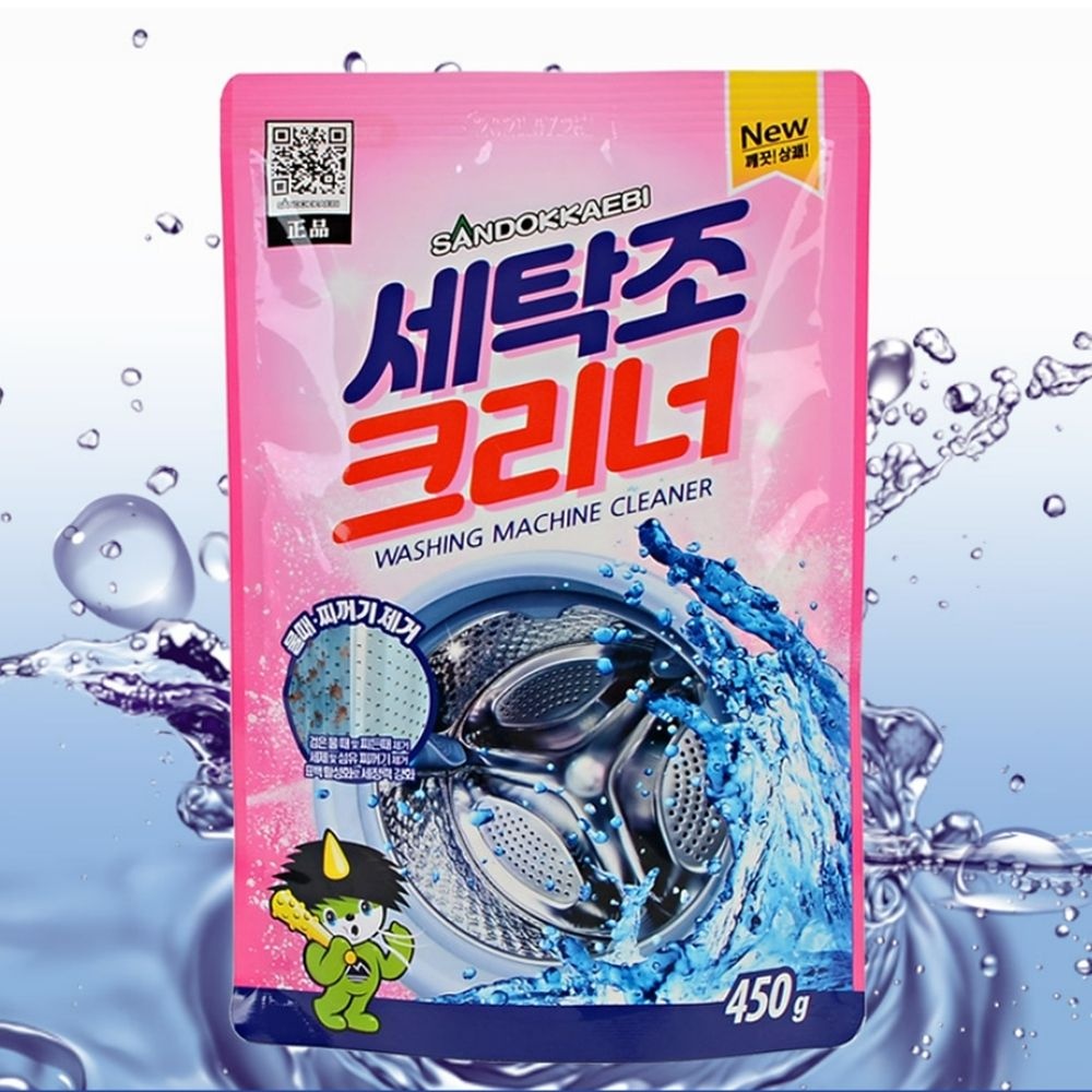 450g 세탁기물때제거 통돌이 드럼 세탁조청소세제 냄세