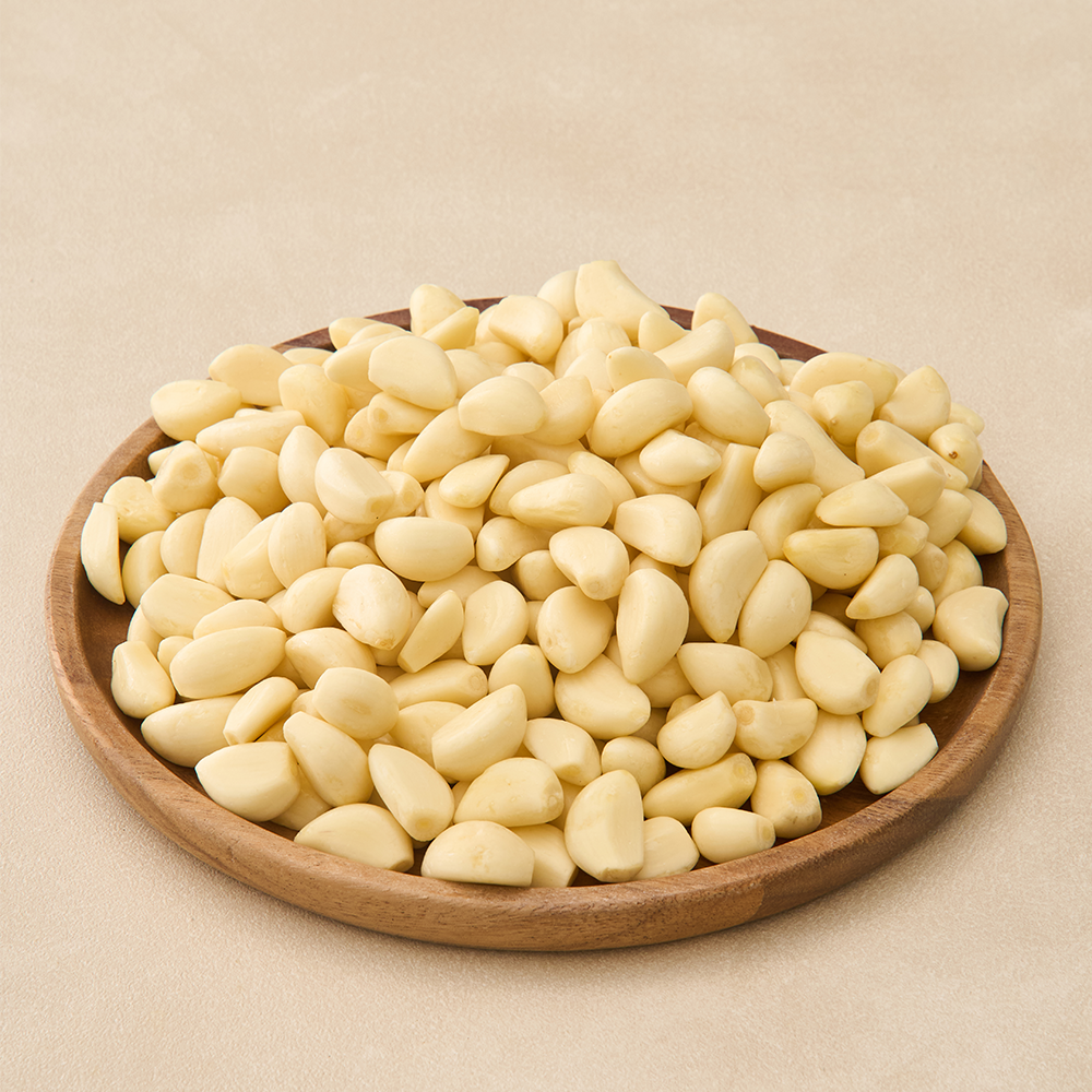 전국식탁 [전국식탁] 국산 신선한 꼭지제거 손질 깐마늘 한봉지 30알(95~105g) / 슬라이스 500g, 1kg / 간마늘 1kg