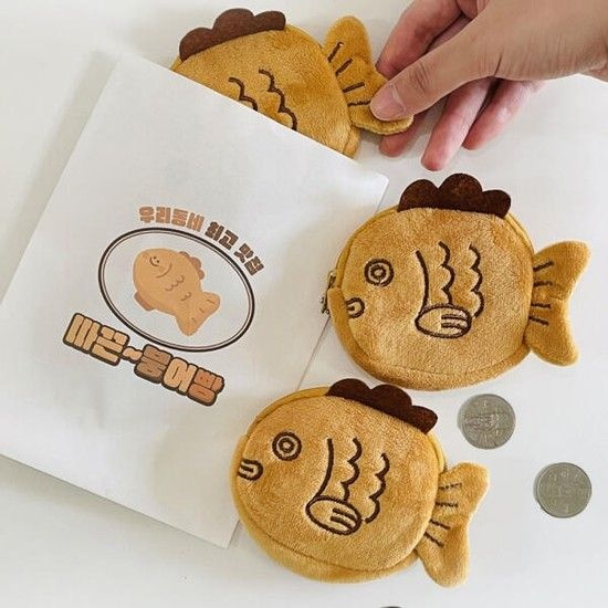 /든해상점 붕어빵 동전 지갑 키링 에어팟 케이스 엔화 파우치