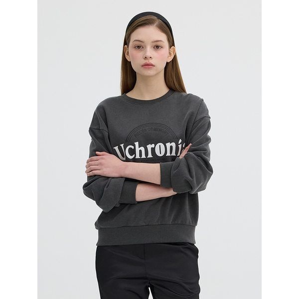 올리브데올리브 레터링 프린팅 루즈핏 스웻 티셔츠 OW5SE170 807190