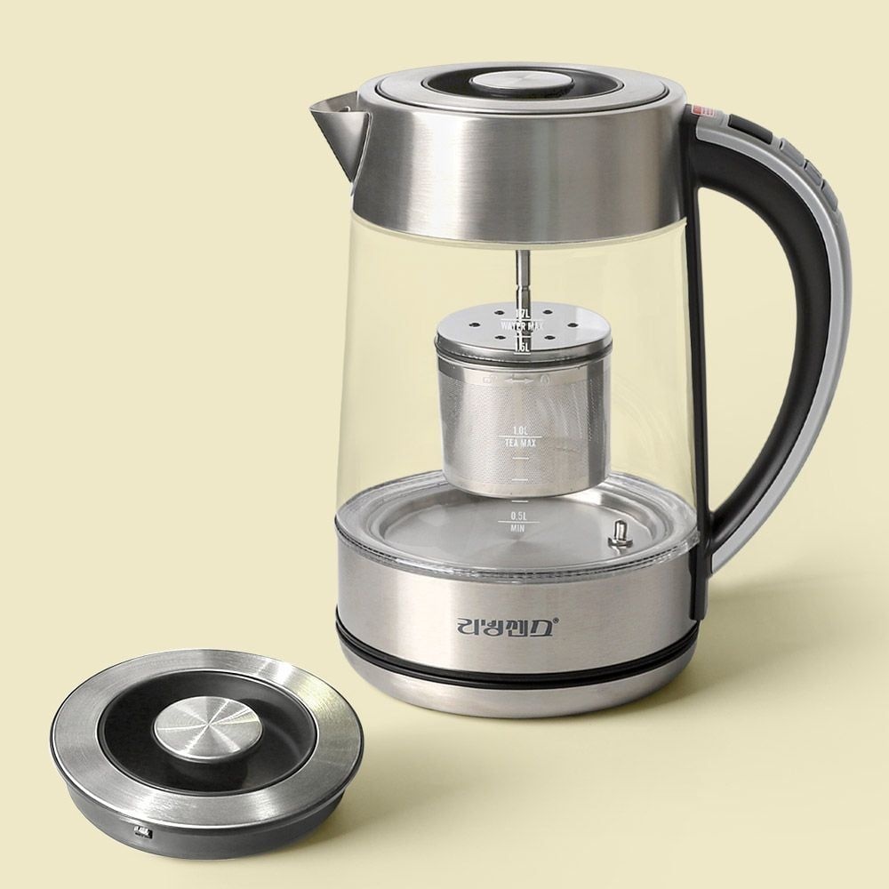 전기티포트 유리전기포트 무선 티메이커 분유 차주전자 온도조절