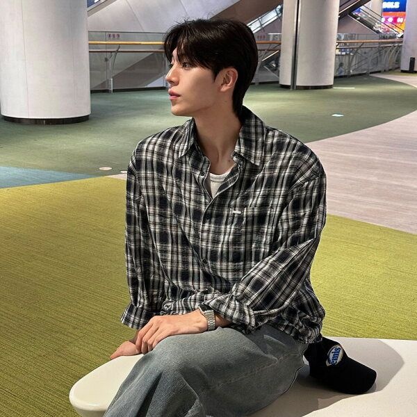 [행텐 (패플)] [행텐]오버핏 체크 셔츠 10530-020-602-25-097 GJA