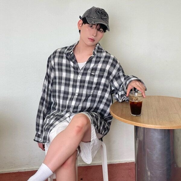 [행텐 (패플)] [행텐]오버핏 체크 셔츠 10530-020-602-25-100 GJA