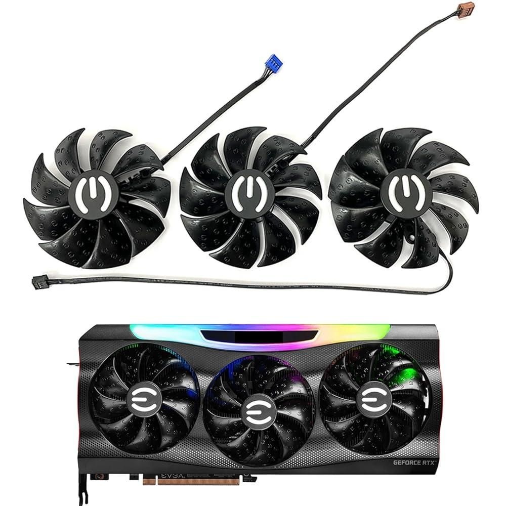 [해외] 87MM PLD09220S12H 그래픽 카드 냉각 팬 교체품 EVGA GeForce RTX 3070 3080 TI 3090 FTW3 울트라 게이밍 쿨러 129798