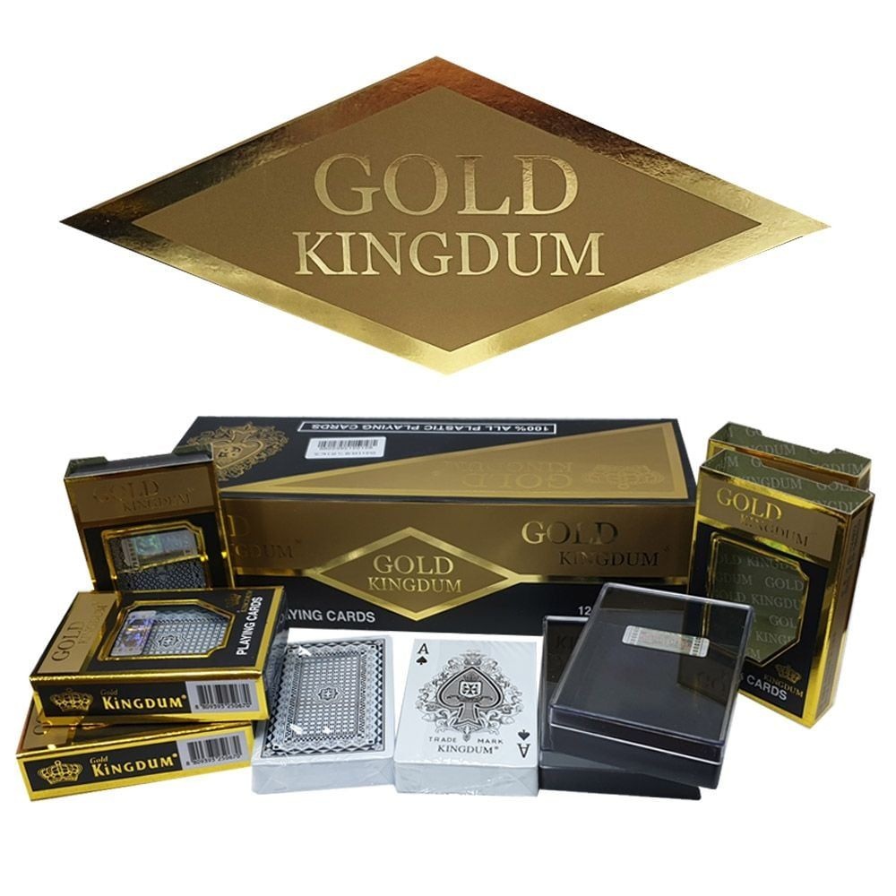 [GLOSHOP OEM]포커 플라스틱 브릿지 트럼프 골드킹덤 포커카드 트럼프카드