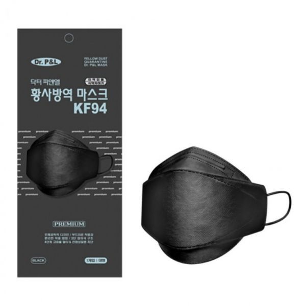 덴탈마스크 KF94 미세먼지 일회용 비말(대형,블랙,100매)