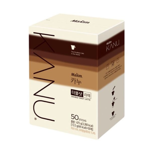 [온누리7%혜택][맥심] 카누 더블샷 라떼 [50티/50T+50T] ([맥심] 카누 더블샷 라떼 50티)