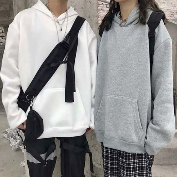 [모노무드] LMO 젠더리스 스탠다드 클래식 플레인 트렌드스키니핏 보아 후드탑