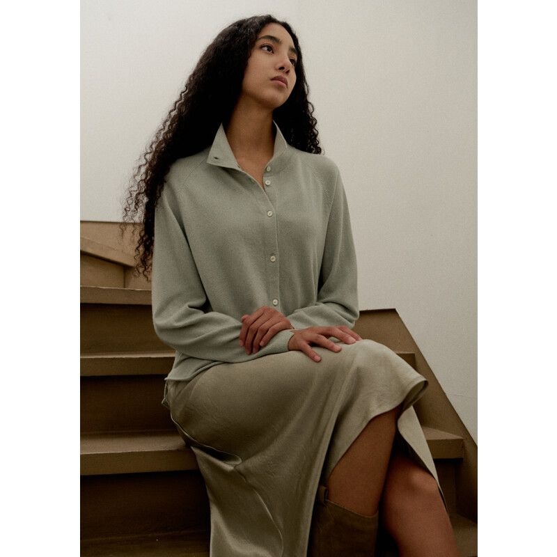 [런칭가 119000원] 누캐시미어 24FW 트리니티 울100% 셔츠가디건1050995