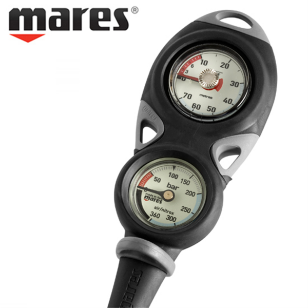 마레스 [마레스] 스킨 스쿠버 다이빙 콘솔 미션 2 게이지 잔압계/수심계