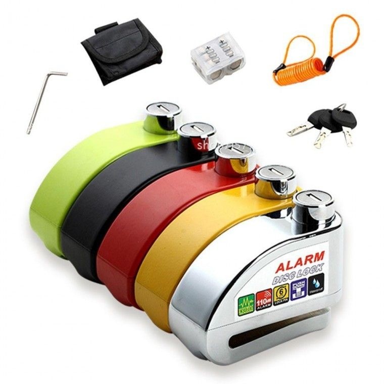 대박상점 협력사 오토바이 자전거 알람락 도난 방지 경보 자물쇠 안전장치 알림 경보기 와이어락 잠금장치